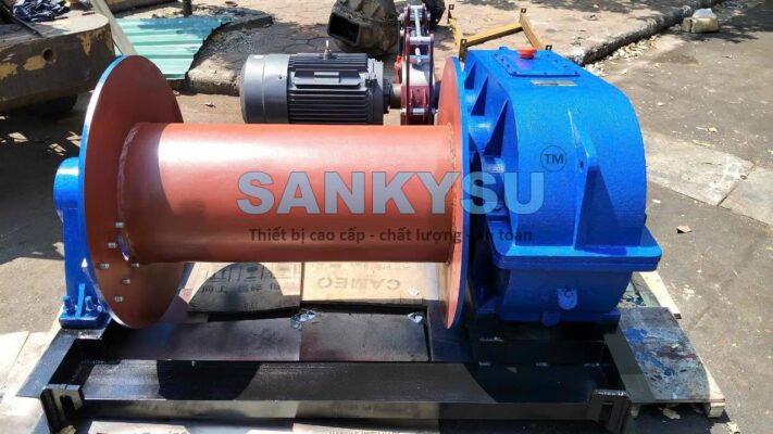 Tời kéo mặt đất SANKYSU JM2T ( 200M ) 2 Tấn