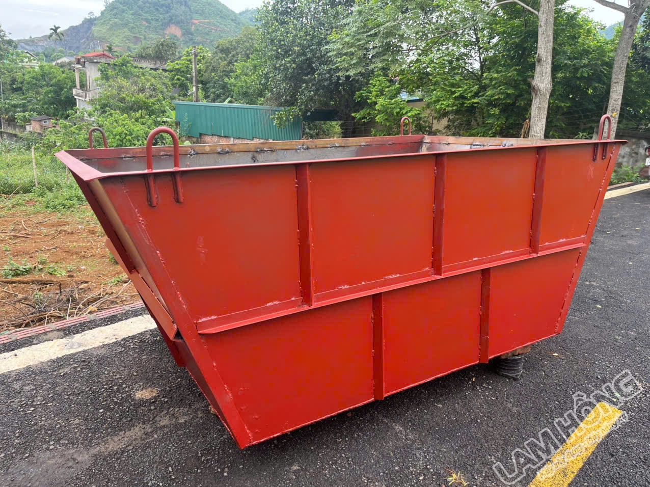 Máng trộn bê tông 2 khối