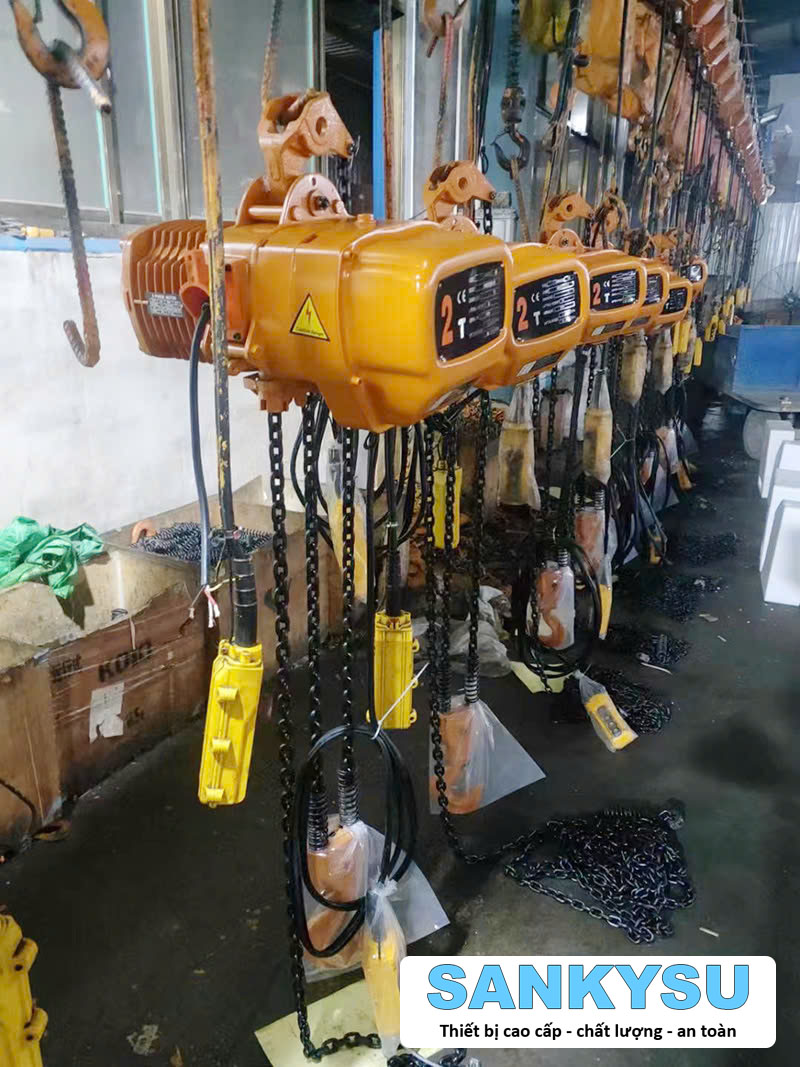 Pa lăng xích điện SANKYSU 3 tấn