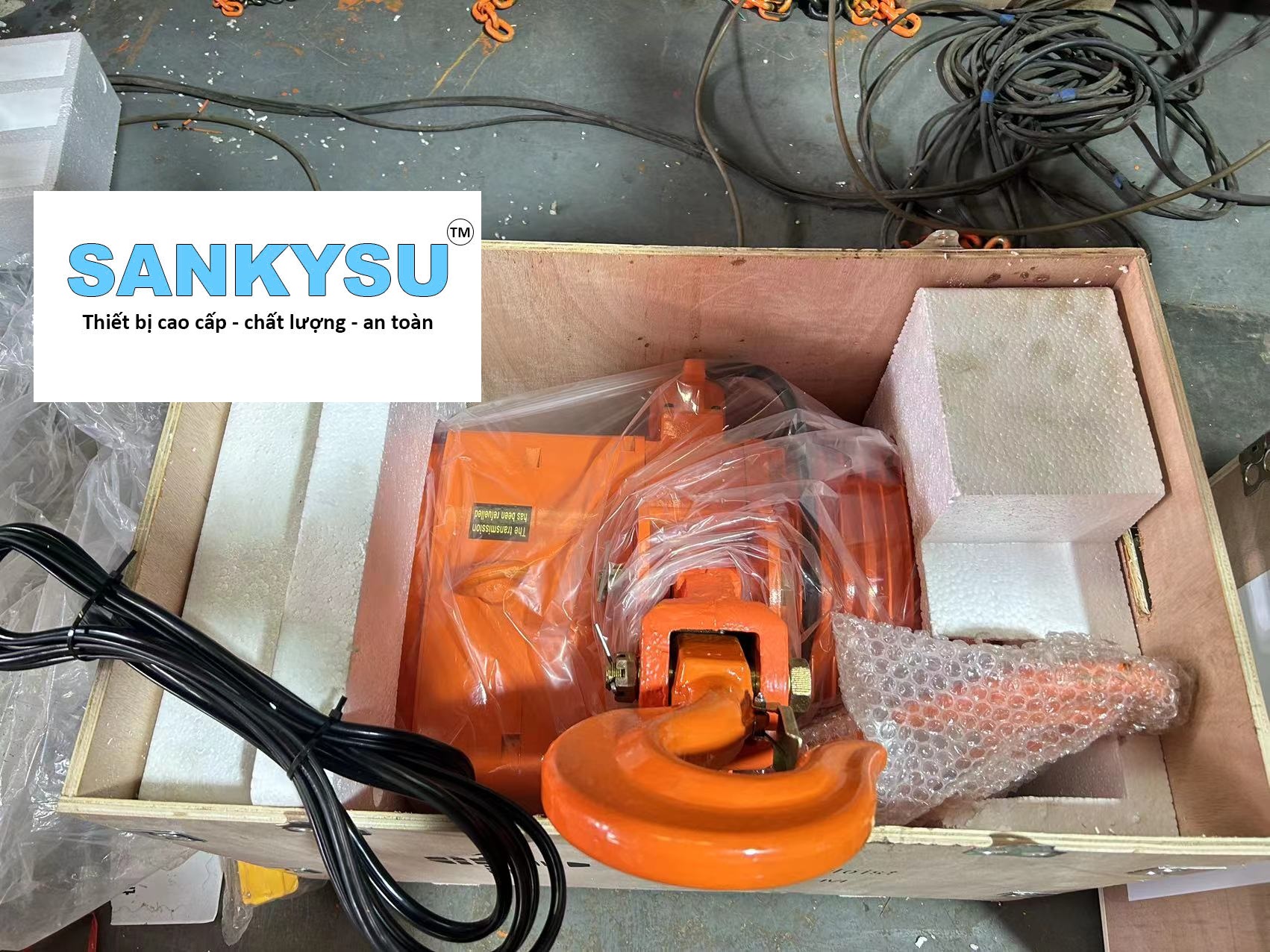Pa lăng xích điện SANKYSU 5 tấn 
