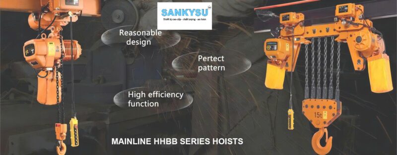 Pa lăng xích điện SANKYSU 15 tấn - chất lượng